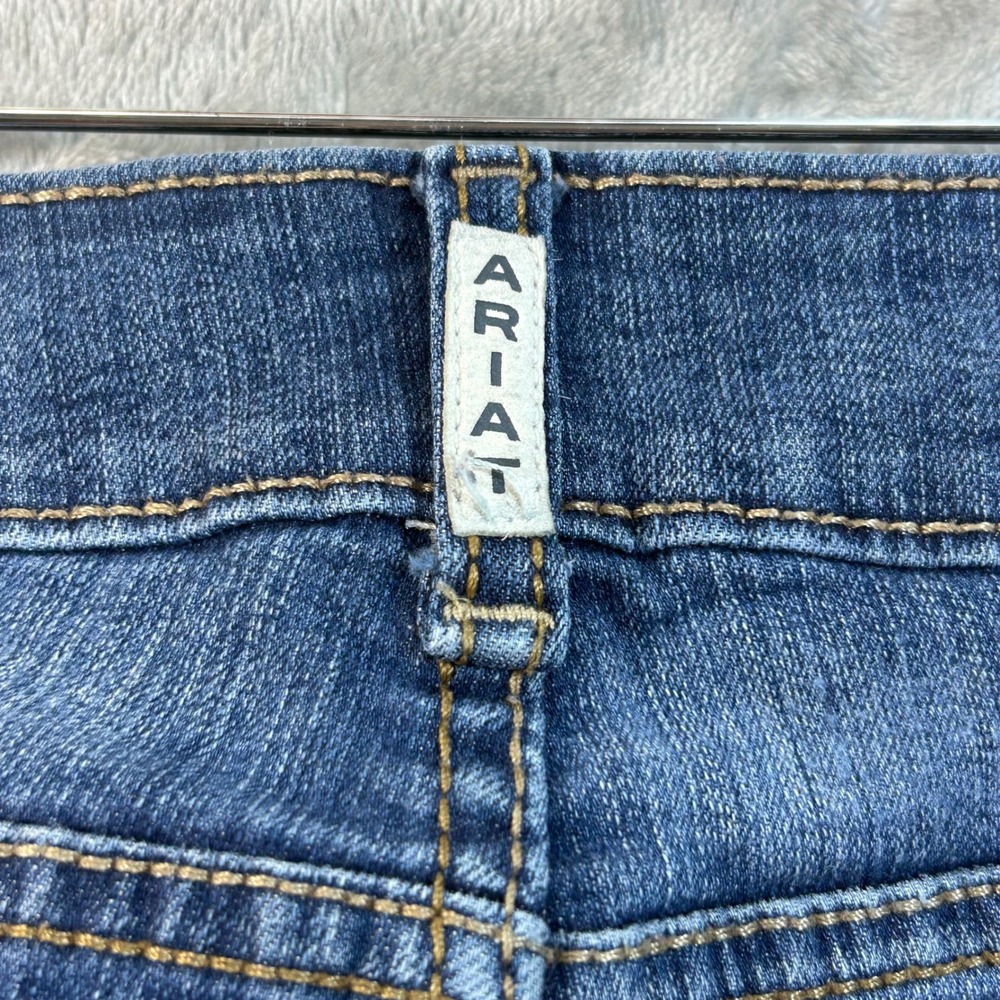Ariat REAL Denim Rosa Bootcut Jeans Medium Wash Blue Womens 31R AW6308C - Picture 8 of 12